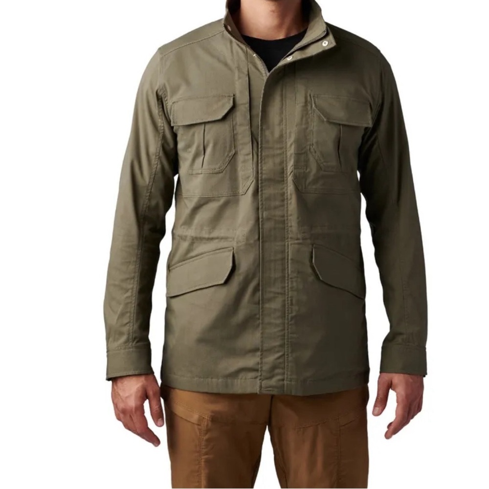 5.11 Tactical Series Army Green Full Zip Size Medium Watch Jacket Men’s Pockets - Picture 1 of 12
